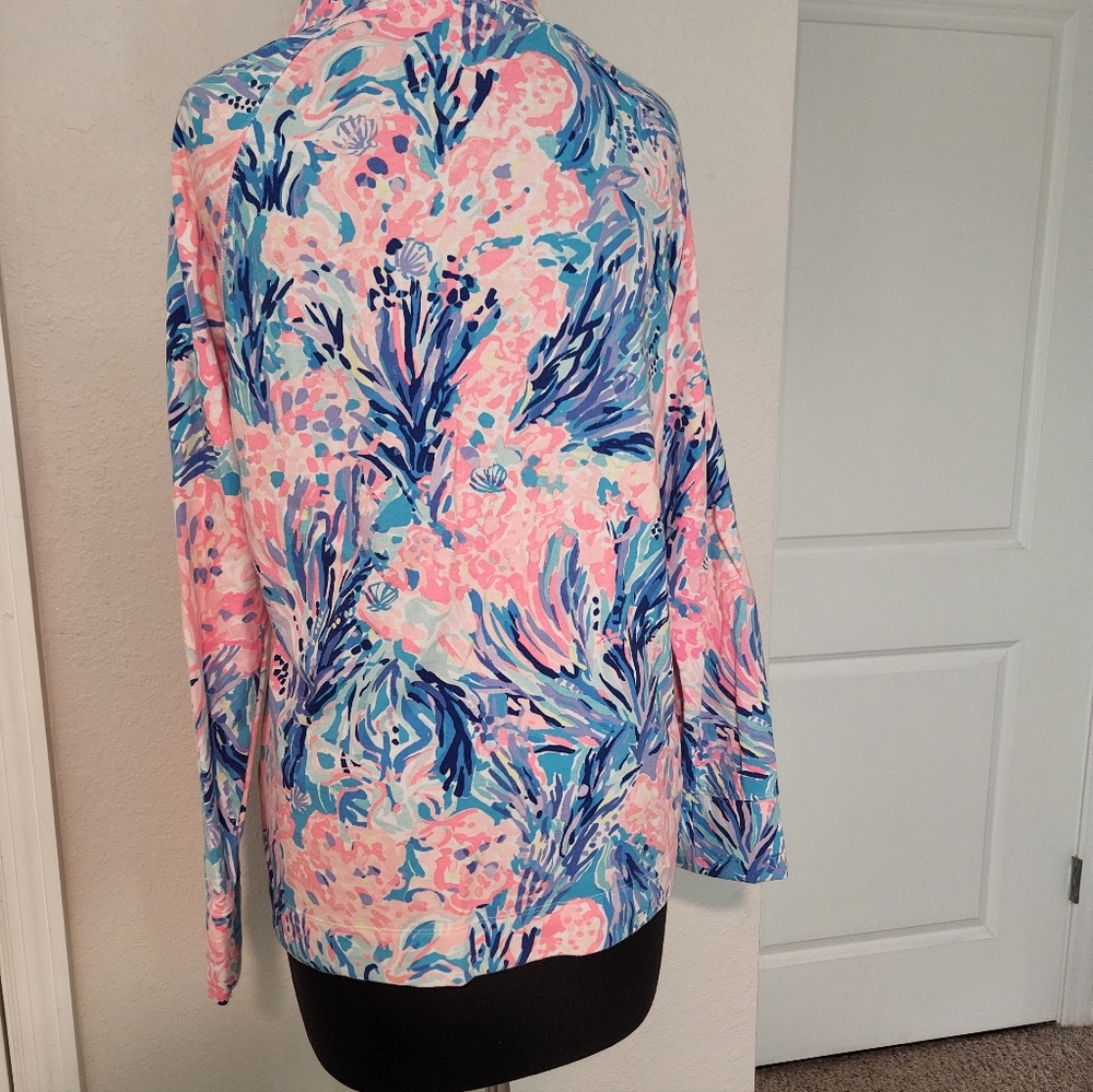 Lilly Pulitzer Pink and Blue Floral Jacket - Picture 5 of 11